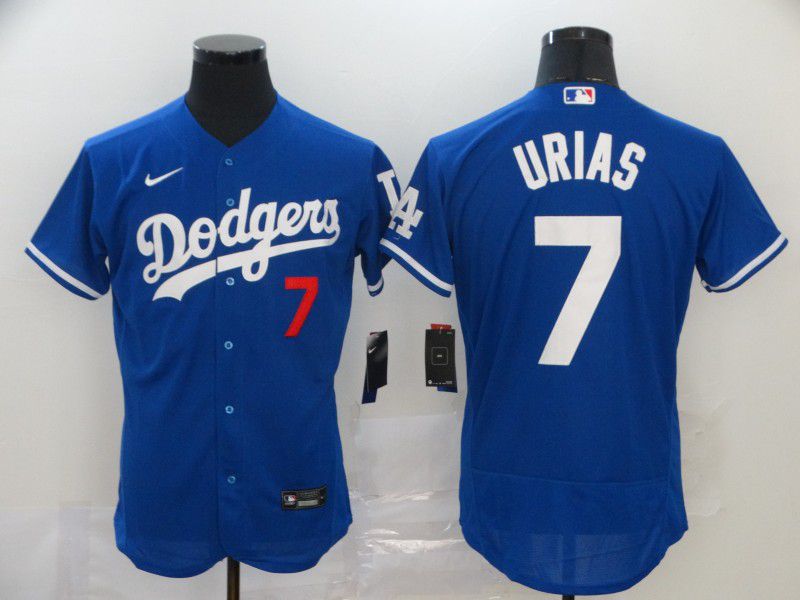 Men Los Angeles Dodgers #7 Urias Blue Nike Elite MLB Jerseys->st.louis cardinals->MLB Jersey